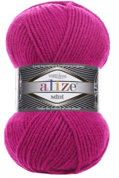 Alize SUPERLANA MİDİ 209 KOYU FUŞYA