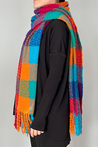 REMSA Σάλι με φούντα Boucle Scraf 42X205 cm 1256 Ροζ