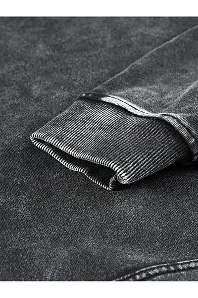 Touz Moda سويت شيرت بقلنسوة كبير الحجم مطبوع عليه تشريح البطة للجنسين