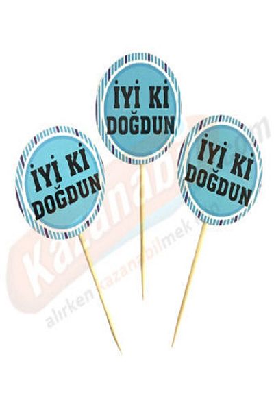 Kazanabil 20-Piece GOOD BORN WITH WRITTEN PARTY SHARDS BLUE