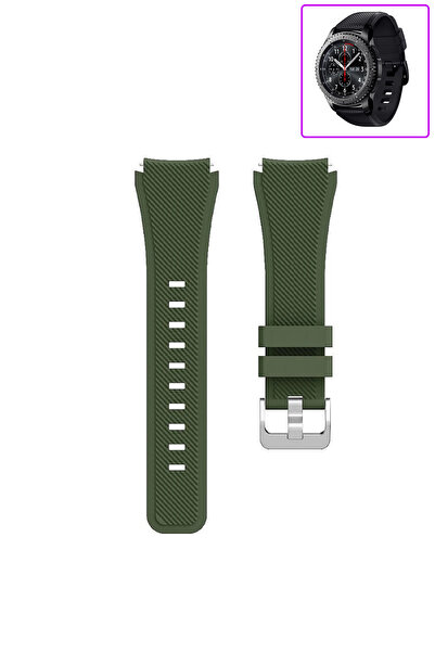 Tagomoon Samsung Gear S3 Frontier Akıllı Saat Uyumlu Tırtık Desenli Silikon K...