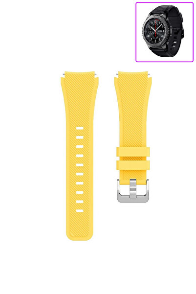 Tagomoon Samsung Gear S3 Frontier Akıllı Saat Uyumlu Tırtık Desenli Silikon K...