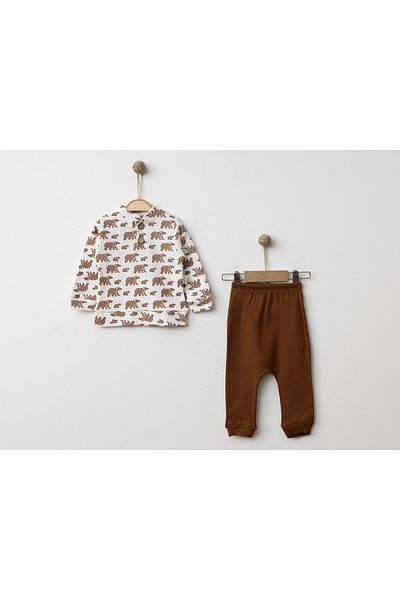 BABYMES WALKING BEAR FIGURED DOUBLE SET