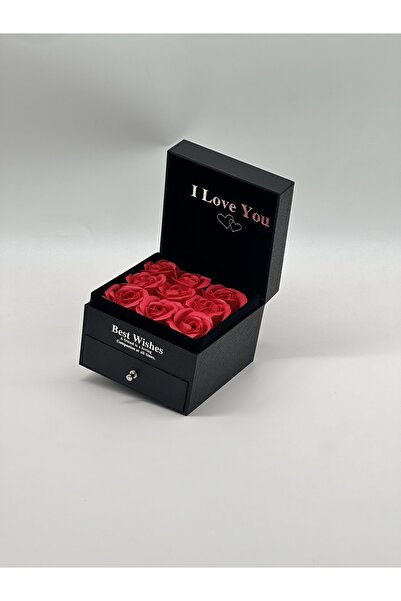 KENTBAZAAR Kişiye Özel Çekmeceli Kokulu Gül Kutusu Takı Kutusu