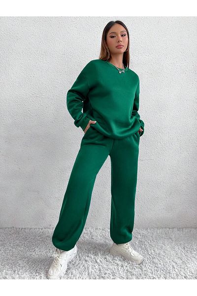 Green Plus Size Sweatsuit Sets Styles Prices Trendyol