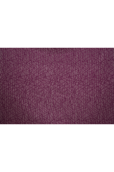 AKÇA TEKSTİL STRIPED MODEL PURPLE COLOR SINGLE WING Ready planted Pleated Background Curtain 300*260 cm