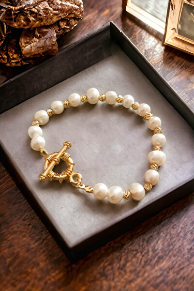 MinimalistTasarım Gerçek Inci Bileklik, Inci Bileklik, Kadın Inci Bileklik, Barok Inci Bileklik, Hakiki Inci Bileklik