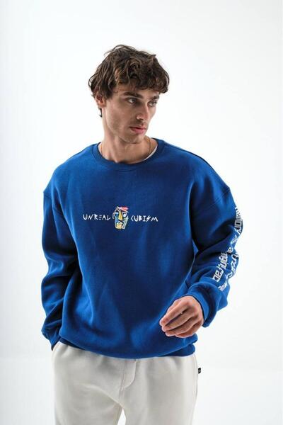 BREEZY Sweatshırt Oversize & Kapşonlu İdeas Sırt Baskılı Unisex