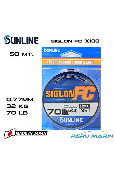 SUNLINE Siglon %100 Florokarbon Misina 0.77mm 50 Mt.