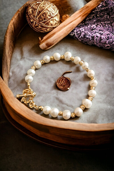 MinimalistTasarım Gerçek Inci Bileklik, Inci Bileklik, Kadın Inci Bileklik, Barok Inci Bileklik, Hakiki Inci Bileklik