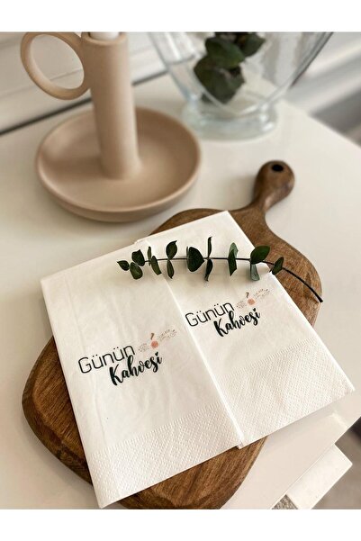 busrasdesign Coffee of the Day New Presentation Napkin 16 Pieces
