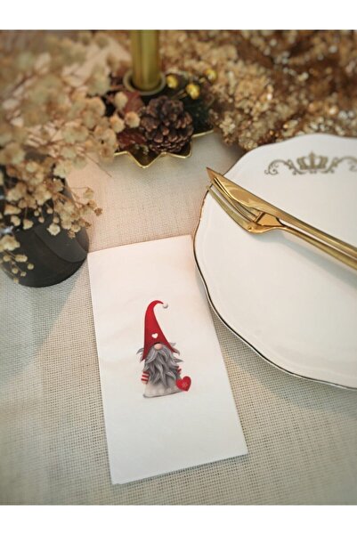 busrasdesign منديل عرض سانتا كلوز 16 قطعة