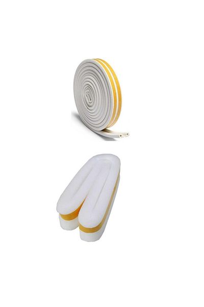 yunuskayatek Wind Cold Prevention Door and Window Wick 6 Meters and Bottom Sponge 90 Cm