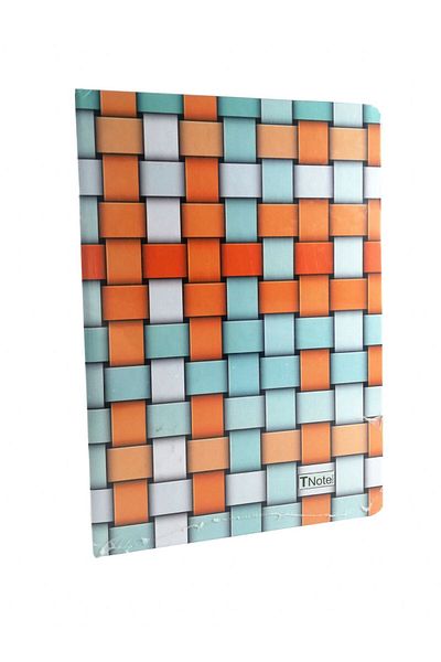 TNote Blocnotes cu copertă rigidă acoperită cu 120 de coli - Portocaliu - 17x24 cm