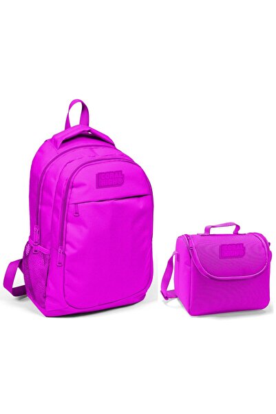 Yaygan Çanta Coral High Дівчачий рожевий шкільний рюкзак і сумка для ланчу