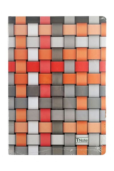 TNote Bloc de note cu acoperire cu acoperire rigidă 120 de coli - roșu - 17x24 cm