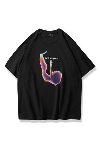 Tarzsokak Tricou unisex Lost In Space Negru