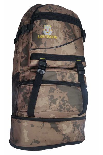 LIGHTINGHM Τσάντα ταξιδιού Mountaineer 60 λίτρων Τσάντα κάμπινγκ εξωτερικού χώρου