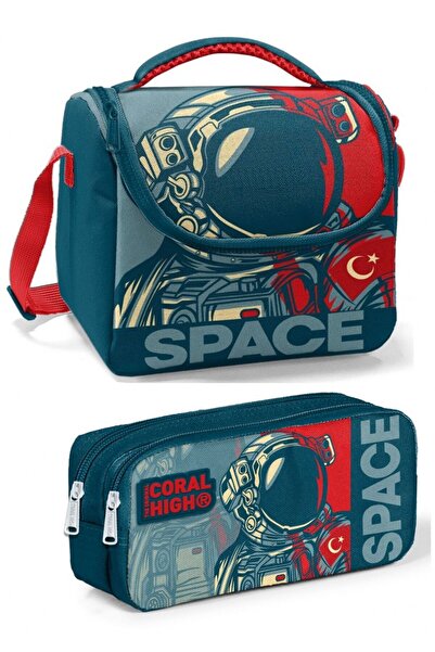 Coral High Tamnoplavi Crveni Astronaut Dečak Set za Ishranu od Torba