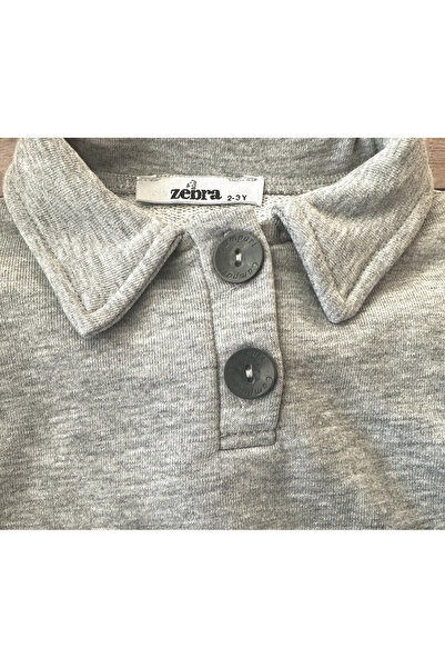 Zebra UNISEX CHARM-FREE BOTTOM TOP SET WITH COLLAR AND LEGDETAIL