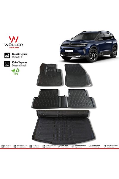 wöller Citroen C5 Aircross Paspas Bagaj Havuzu Set 2019 Sonrası 3d Ultraflex Set