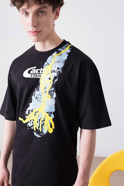 Tarzsokak Унисекс тениска Cactus Trails Black