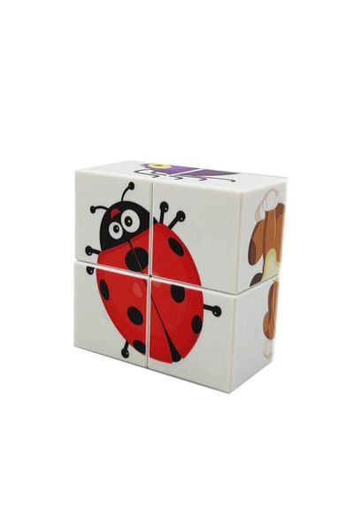 KÜPSS 6 Different Cute Animal Magnetic Puzzle Cubes 1 2 Years Old Educational Toy