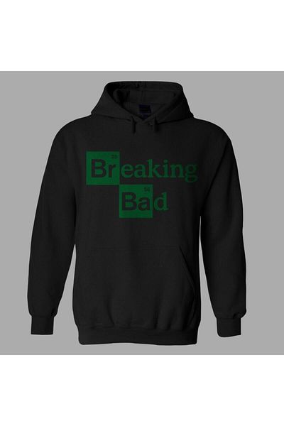 CONSTRAİN Unisex Black Breaking Bad Hoodie