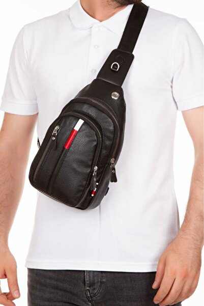 YOGII Coby model unisex preko ramena i grudi Torba crna boja Vodootporno Prir...