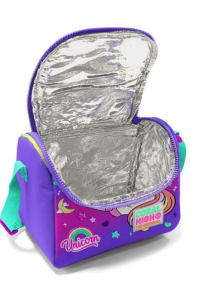 Coral High Cutie de prânz pentru școală pentru fete unicorn violet - caracteristică termos