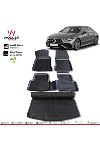 wöller Mercedes Cla Paspas Bagaj Havuzu Set 2019 2025 Arası Uyumlu 3d Ultrafl...