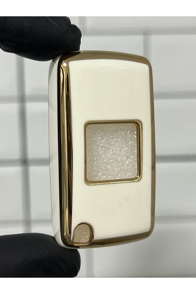 BARKAS ELEKTRONİK For Peugeot 207 308 406 407 3008 5008 607 Partner Switchblade Nano Key Case White