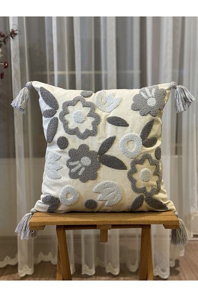 BUGİ HOME COLLECTİON CAZ DECORATIVA KIRLENT BRODAT SINGLE POUNCH