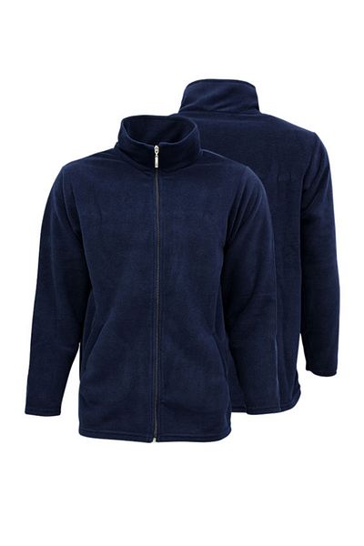 ACR Giyim Tekstil Forma Baskı Μπουφάν Navy Blue Bato Collar Outdoor Fleece με φερμουάρ και τσέπη