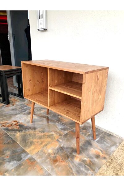 ratolye Masif Ahşap Plak ve Pikap Dolabı - Rpt05