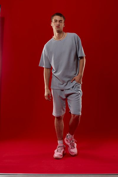 Ayans Pijama Αθλητική φόρμα Oversize από 100% βαμβακερή βάφλα