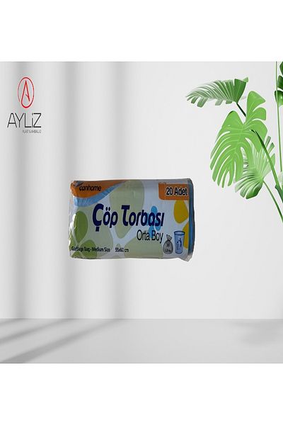 Ayliz Plast & Ambalaj Ayliz Plast&Packaging Medium Size Home Office Garbage Bag 55x60 Cm 1 Roll 20 Pieces