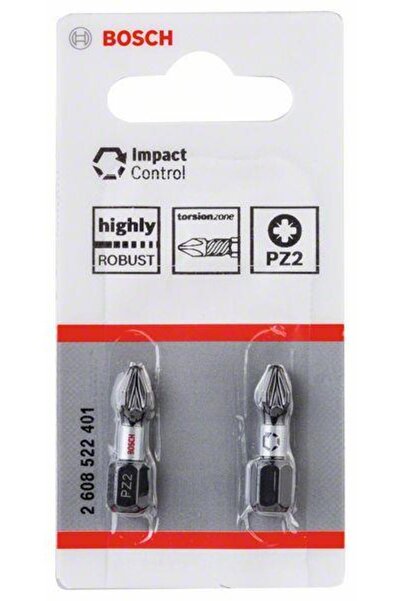 Bosch Impact Yıldız Bits Uç Pz2 X 25 Mm 2'li 2608522401