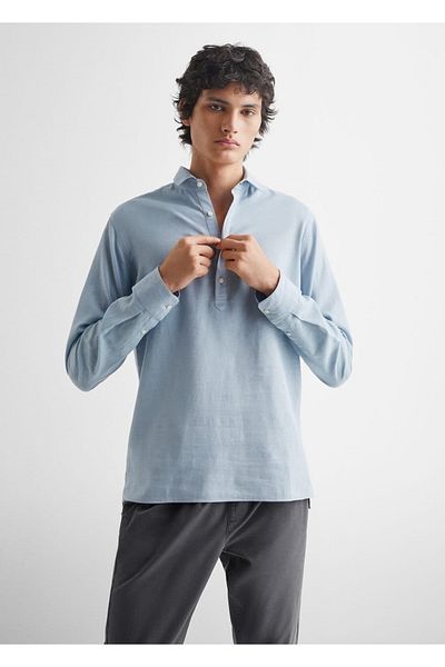 Mango Teen Tricou Albastru Pentru Copii
