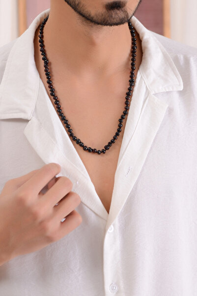 Amberistan Erkek Kehribar Kolye, %100 Gerçek Sertifikalı Vişne Rengi Baltık Kehribarı