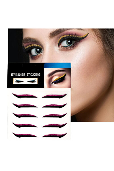 Lesvip's Kendinden yapışkanlı sticker glitter eyeliner 5 çift