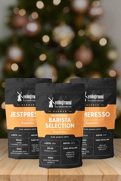Yeldeğirmeni Kurukahvecisi 3-Piece Barista Favorite Set - 250 gr