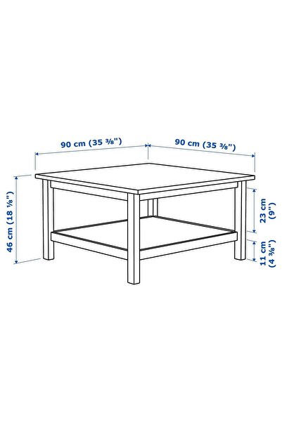 ElaWoodWorking Orta Sehpa 90x90cm