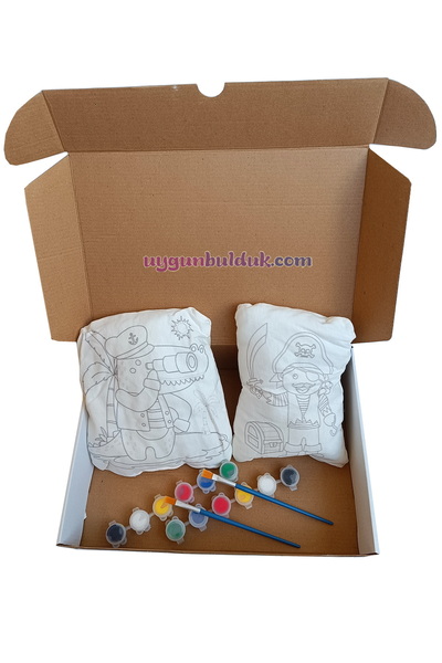 VocalMood Kaptan Timsah ve Korsan Boyama Bez Oyuncak Seti