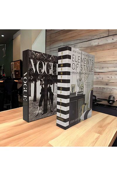 NARİBA Vogue & Elements 2-Piece Decorative Book Box Set
