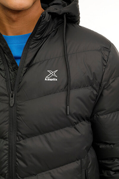 Kinetix M-SN541 MARIO COAT 2PR Μαύρο Ανδρικό Κοντό Παλτό