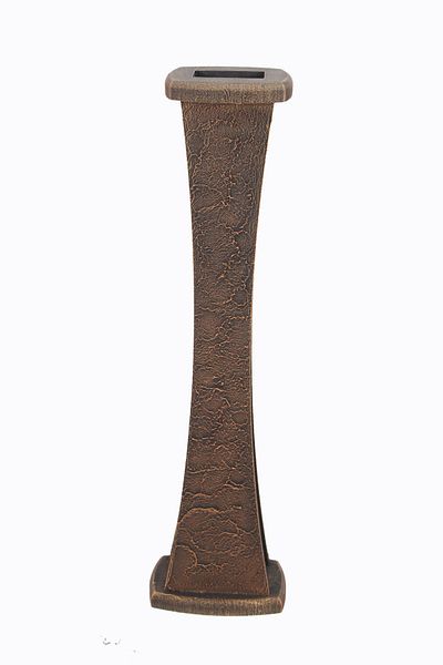 HobiMax 60 cm Decorative Italian Paint Copper Antique Wooden Thin Waisted Vase
