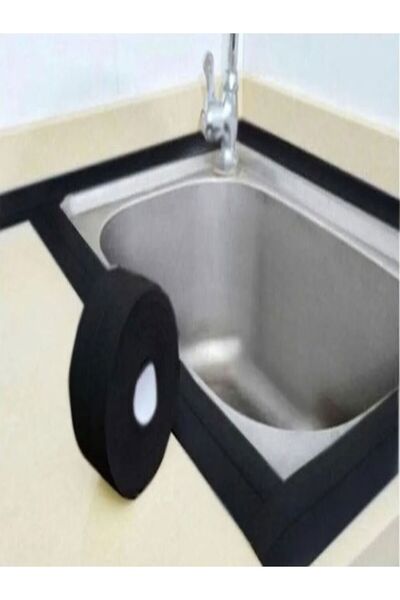 ugursepeti Siyah Bant Mutfak Lavabo Pencere Duvar Bandı 3.2 M