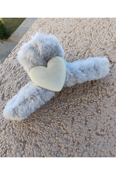 İLKYAZ ACCESSORY heart plush clothespin buckle