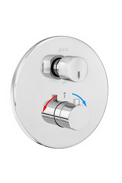 Eca Thermostatic Built-in Bathroom Faucet Surface Mounted 2 Way102167215-YDE